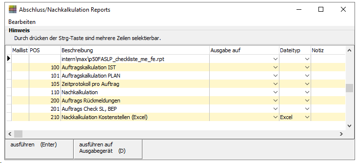 Abschuss_Nachkalkulation_Reports
